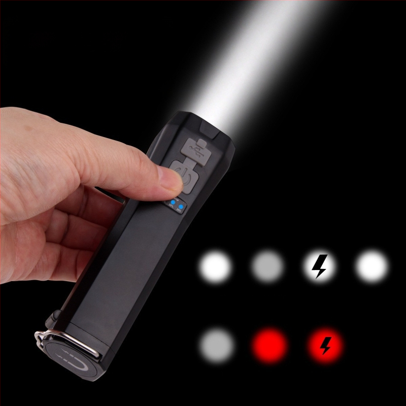 Višfunkcijsko LED svjetlo s Type-C punjenjem, COB crvena svjetlost, upozoravajuća svjetlost i snažan magnet za inspekcijske radove