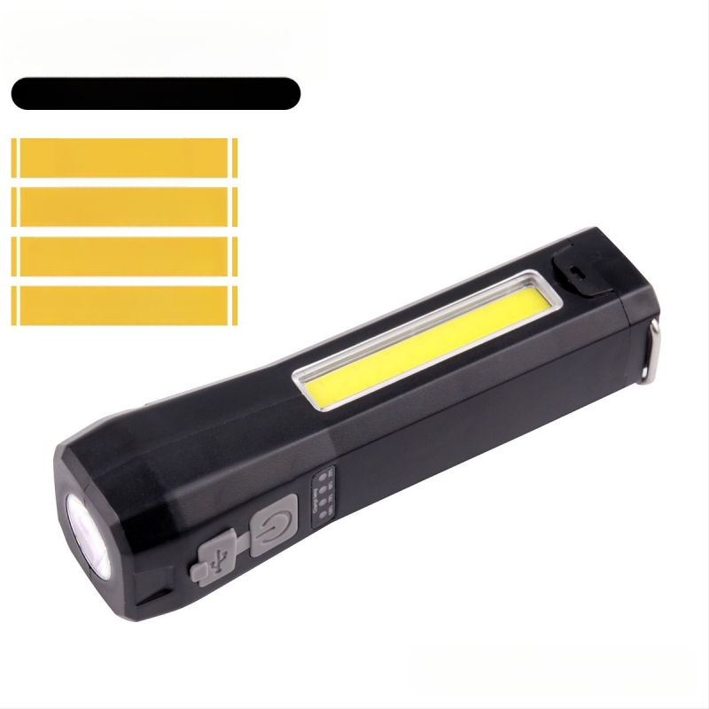 Višfunkcijsko LED svjetlo s Type-C punjenjem, COB crvena svjetlost, upozoravajuća svjetlost i snažan magnet za inspekcijske radove