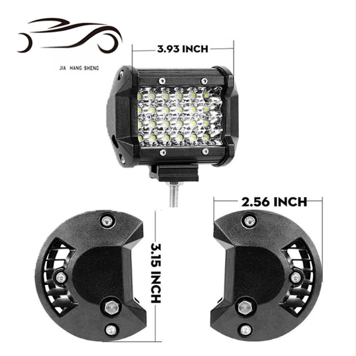 LED radno svjetlo za vozila, četiri reda, 72W, motociklistički reflektor za terenska vozila, krovno svjetlo