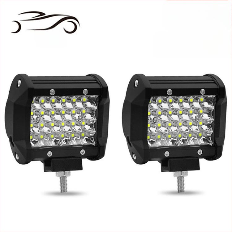 LED radno svjetlo za vozila, četiri reda, 72W, motociklistički reflektor za terenska vozila, krovno svjetlo