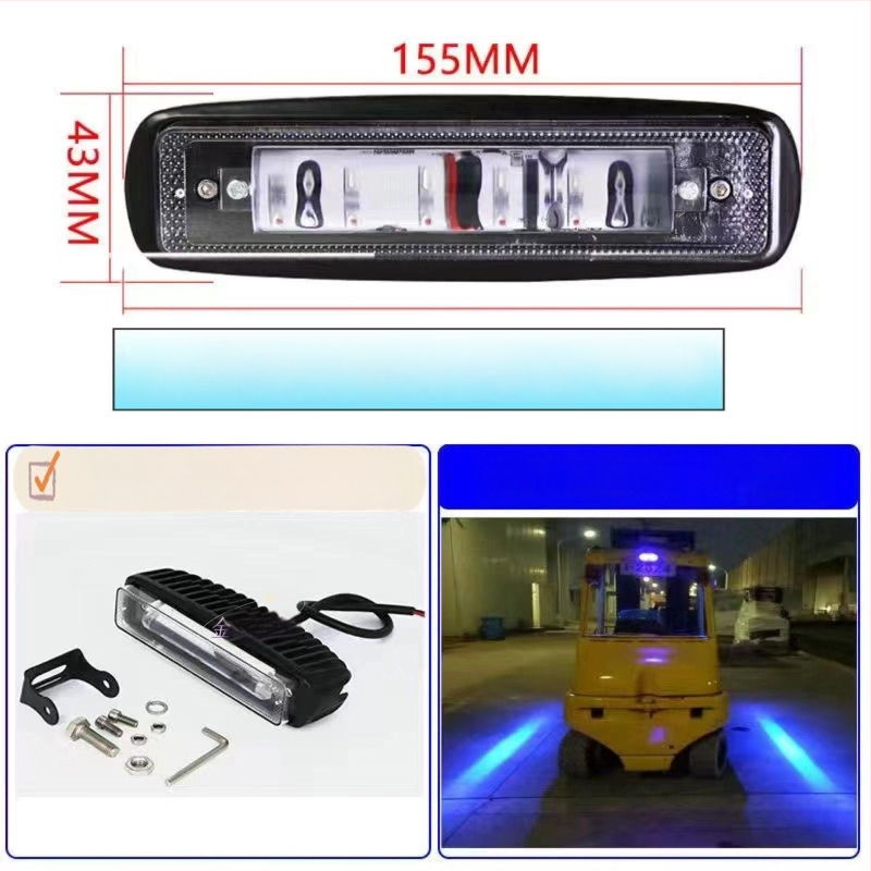 Keltuvo zonos ribos šviesa su tiesioginės linijos įspėjimu ir atbulinės eigos signalu (LED, 20-30W, universalus 12-80V)