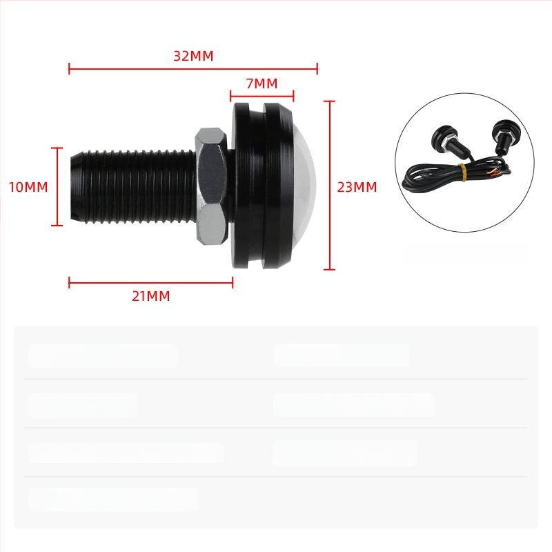 LED dnevno svjetlo Eagle Eye, 23 mm, ultra tanko, 4014, 12SMD, dvobojno bijelo-žuto, pokazivač smjera i svjetlo za vožnju unatrag