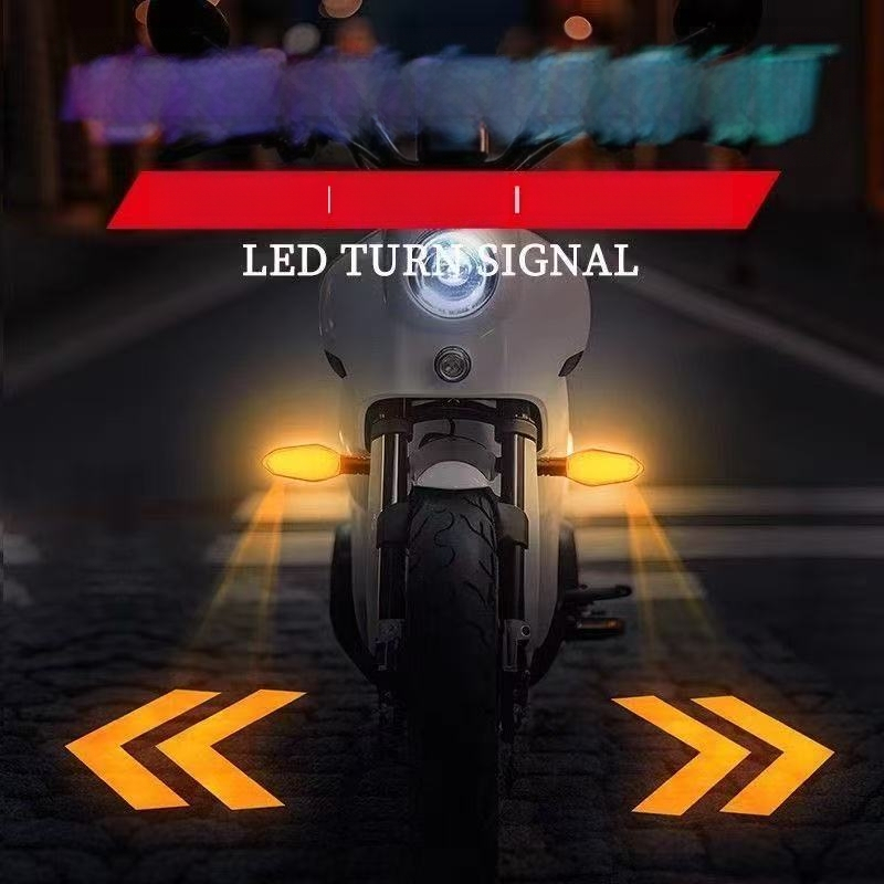 12V LED signala lampica za motocikle i električna vozila – visoka svjetlost, efekt tekuće vode