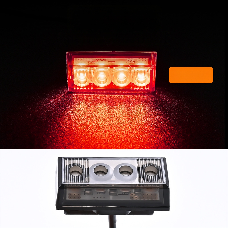 LED dnevna svjetlost za srednju mrežu automobila, žuto upozoravajuće svjetlo, 12V, vodootporno i otporno na smrzavanje, dekorativna rasvjeta prednje mreže