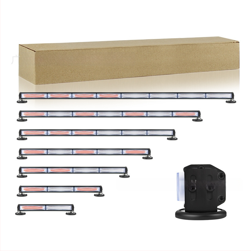 LED бар светлина за превозни средства с магнит, 12–24V, 30W, алуминиева сплав + LED, модел 316-5