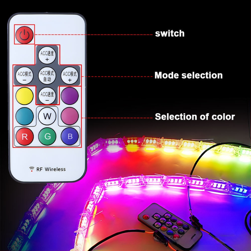RGB LED dnevna svjetla s LED vodilnom trakom i signalom za skretanje
