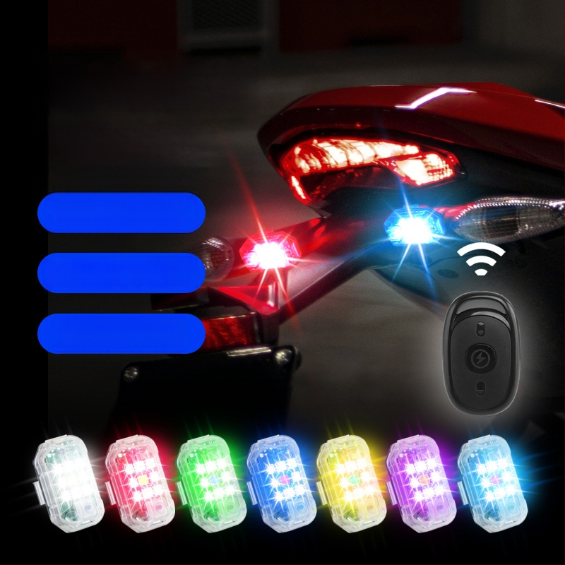 LED strob svjetlo za motocikle i električna vozila, svjetlo u zrakoplovnom stilu, stražnje svjetlo za bicikl, pilotsko svjetlo za auto-modifikacije