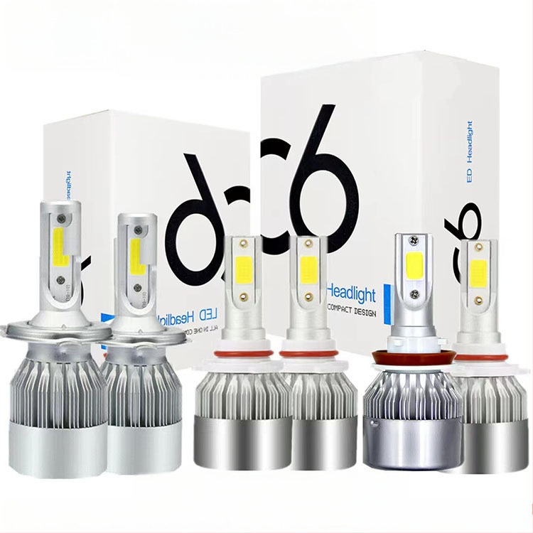 LED prednje svjetlo C6 za automobile i motocikle, COB žarulja visoke svjetline