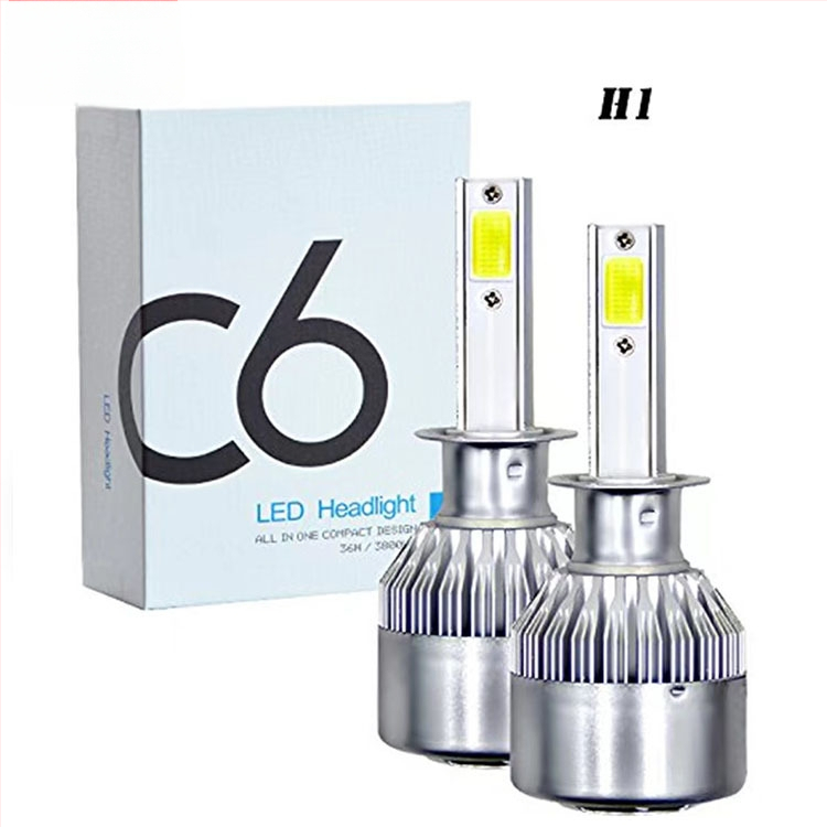 LED prednje svjetlo C6 za automobile i motocikle, COB žarulja visoke svjetline