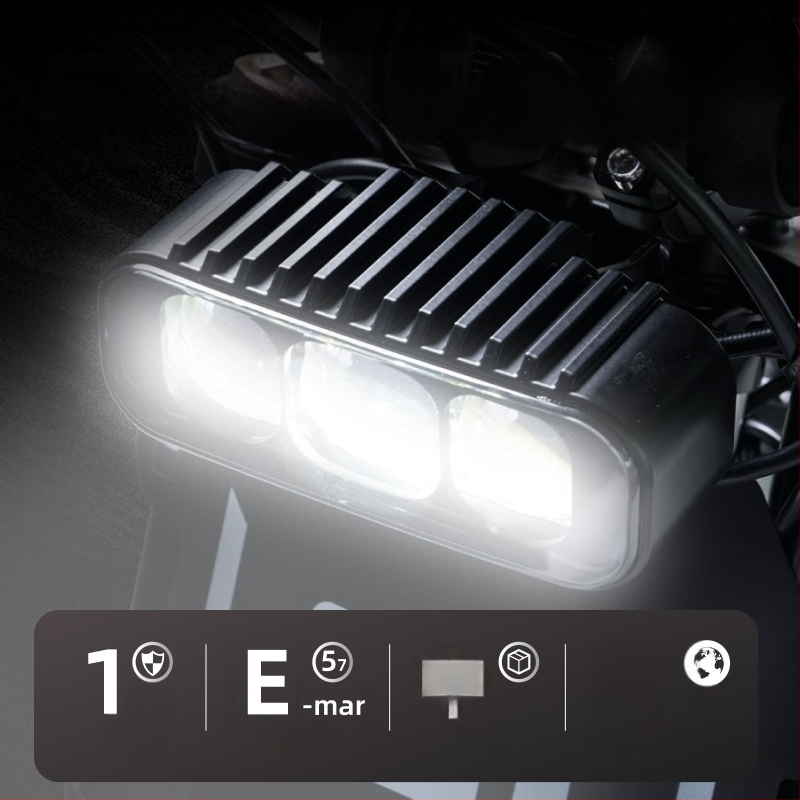 LED far za električni motocikl, EU E-Mark certifikat, visok i niski snop, vodootporan, aftermarket far