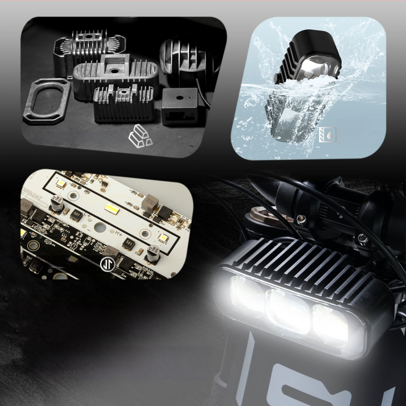 LED far za električni motocikl, EU E-Mark certifikat, visok i niski snop, vodootporan, aftermarket far