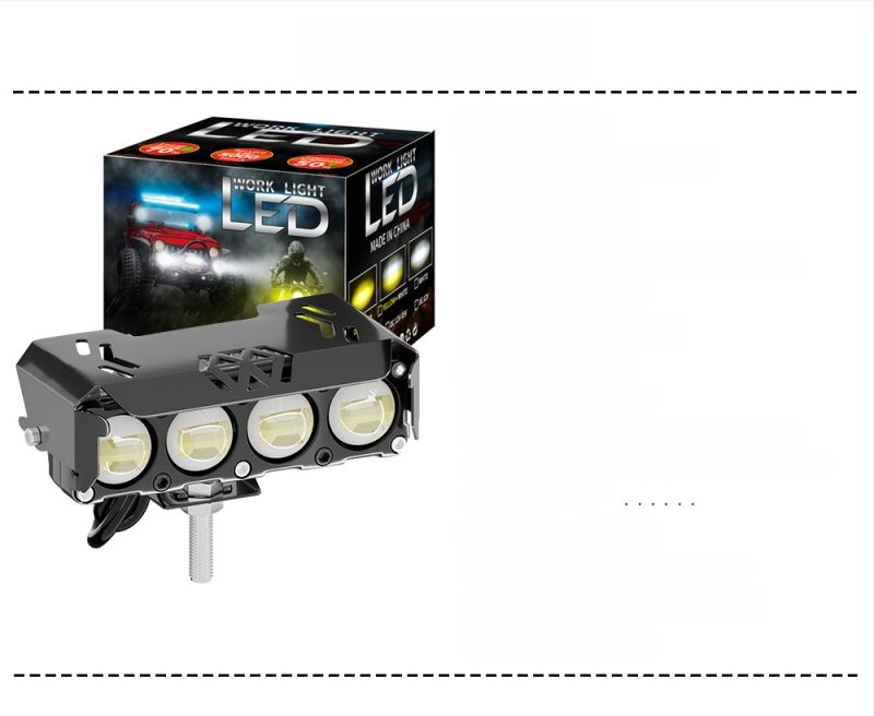 LED prednje svjetlo za motocikl — off-road, 24W, 14000 lm, IP68, 12-85V, aluminijska legura, LED 3570, Wilson
