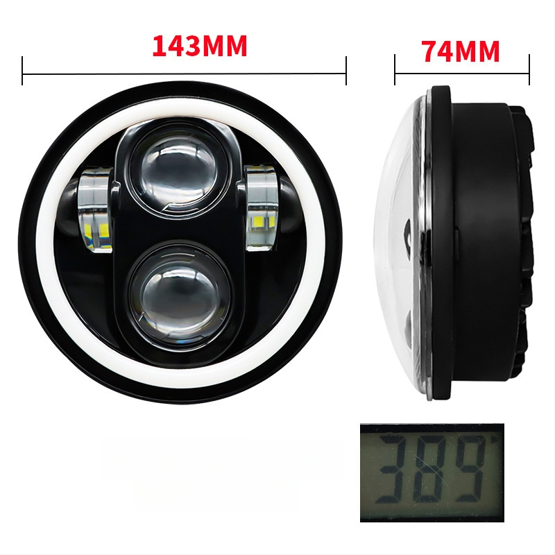 5,75-inčni LED far s 4 LED, 60W, Angel Eye, off-road za motocikl