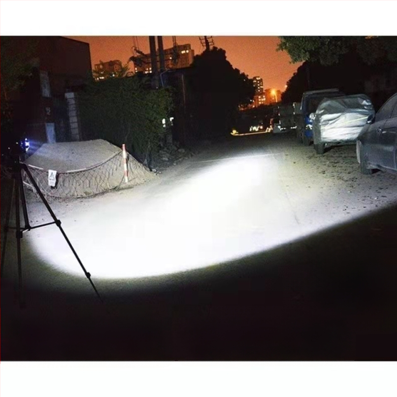 LED fényszóró motorkerékpárokhoz és elektromos járművekhez, 12–60V, beépített spotfény, távoli és közeli fény, nagy izzó