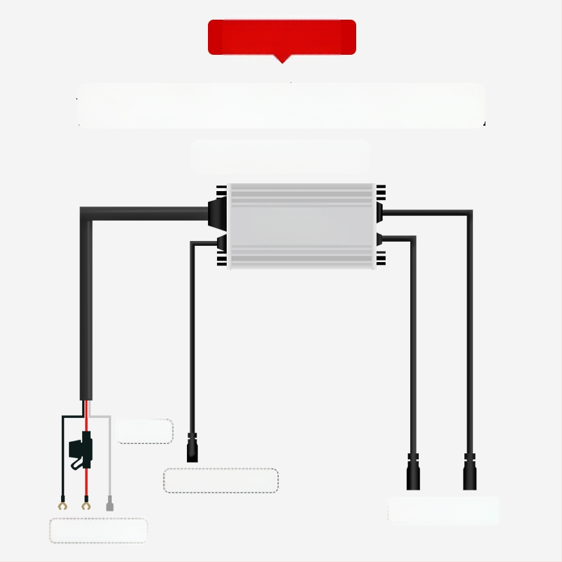 LED reflektor za motocikl s integriranim visokim i niskim snopom, leća, IP68, 2000 lm, 20 W, aluminij