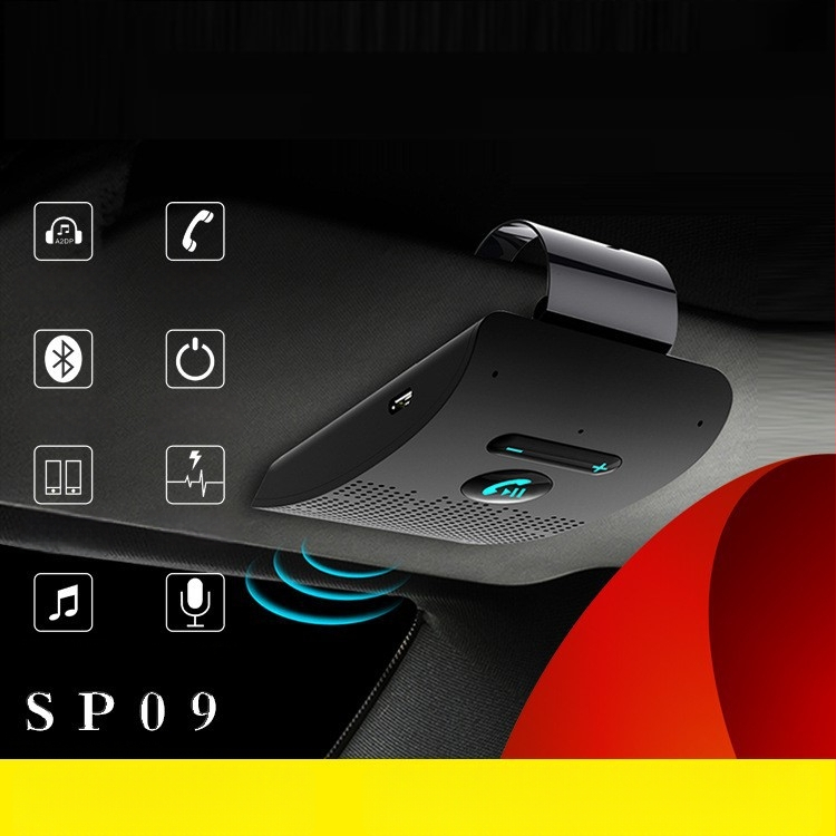 SP09 Bluetooth Hands-Free sustav za automobil sa sjenilom za sunce, V5.0 automatsko uključivanje/isključivanje