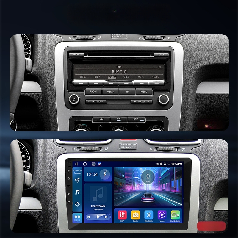 Android all-in-one auto navigacijski centar, 8-jezgreni procesor, Bluetooth radio i kamera za vožnju unazad