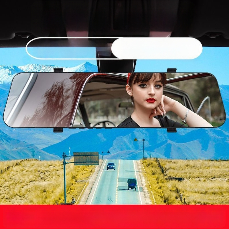 Sõiduki videoregistrator ees- ja taga kahekordse objektiiviga, 360° tsükliline salvestus, öine nägemine, 1080P video, 2GB mälu