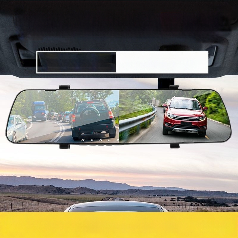 Sõiduki videoregistrator ees- ja taga kahekordse objektiiviga, 360° tsükliline salvestus, öine nägemine, 1080P video, 2GB mälu