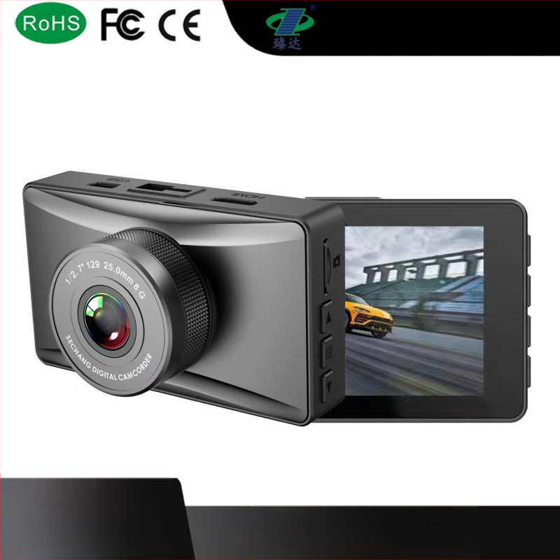 3-inčni automobilni dash cam s jednim objektivom, 2K snimanje, noćni vid, 24-satno praćenje, novi model 2024