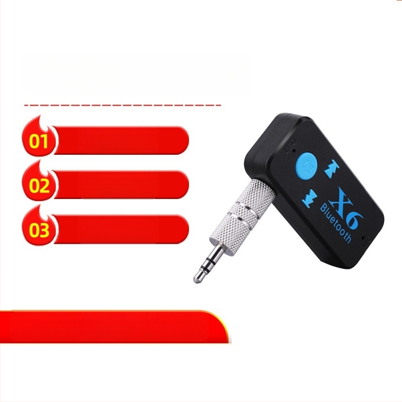 Bluetooth auto handsfree vastuvõtja, AUX adapter, ABS materjal, universaalne ühilduvus, Bluetooth helivastuvõtja