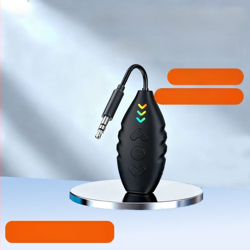 3-in-1 automobilių Bluetooth imtuvas ir siųstuvas su AUX garso adapteriu, Hands-Free skambučiai, Bluetooth 5.3, 5–12 V, 3,5 mm garso jungtis, 2,4 GHz