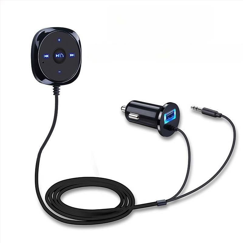 BC20 Bluetooth auto käed-vaba USB laadija ja heli vastuvõtja, 12V sisend, Bluetooth väljund, keskne juhtimine, 2W võimsus
