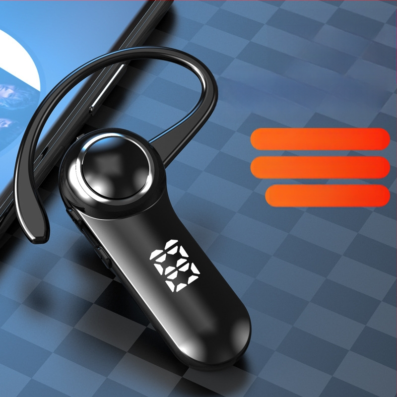 Vezeték nélküli Bluetooth fülhallgató fülcsipeszel, mono, Bluetooth 5.0, 10 m hatótáv, üzemidő >8 óra