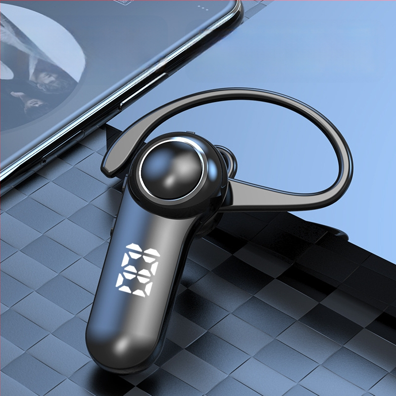 Vezeték nélküli Bluetooth fülhallgató fülcsipeszel, mono, Bluetooth 5.0, 10 m hatótáv, üzemidő >8 óra