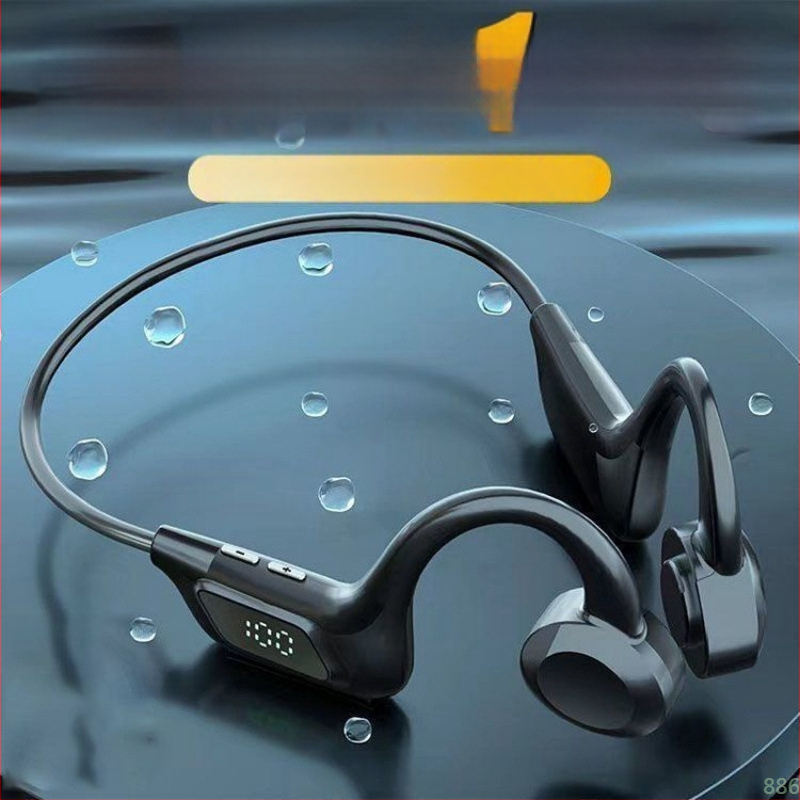 Csontvezetéses vezeték nélküli Bluetooth fejhallgató sporthoz – nyitott fül, több mint 8 órás akkumulátoros üzemidő, Qualcomm chip, Bluetooth 5.0, IPX6 vízálló