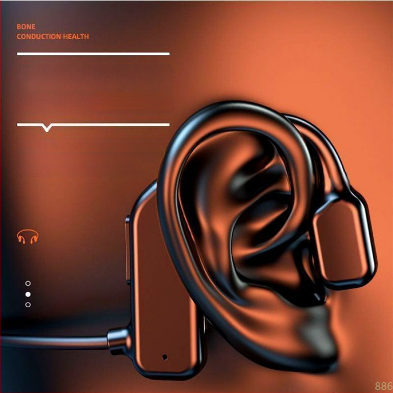 Csontvezetéses vezeték nélküli Bluetooth fejhallgató sporthoz – nyitott fül, több mint 8 órás akkumulátoros üzemidő, Qualcomm chip, Bluetooth 5.0, IPX6 vízálló