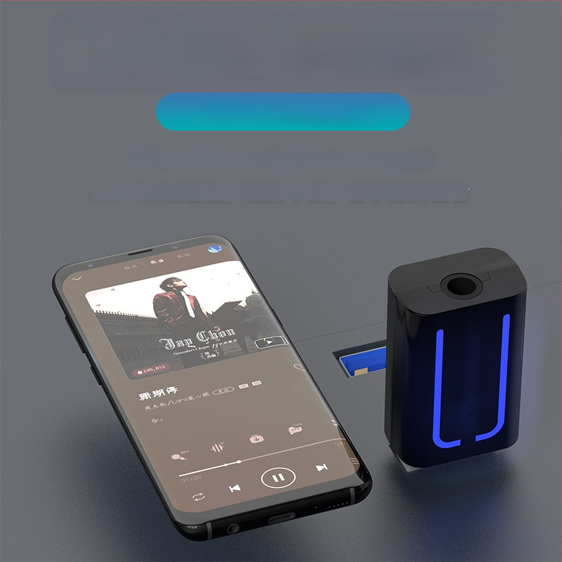 USB kétkimenetű Bluetooth autós adapter kormánykerék-vezérléssel, MP3-lejátszással, E6 PRO modell