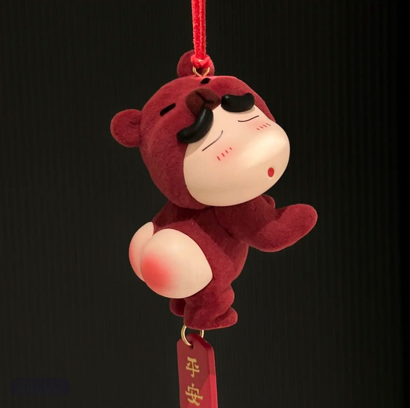 Autó dísz – flocking textúra, rajzfilm stílus, belső dekoráció