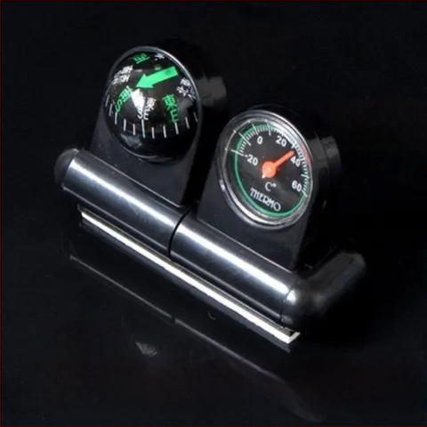 Járműre szerelt, többfunkciós hőmérő és iránytű a gépjármű műszerfalára, Vízállóság: Nem, Alkalmazási terület: gőzfürdő, iroda, kültéri oktatás