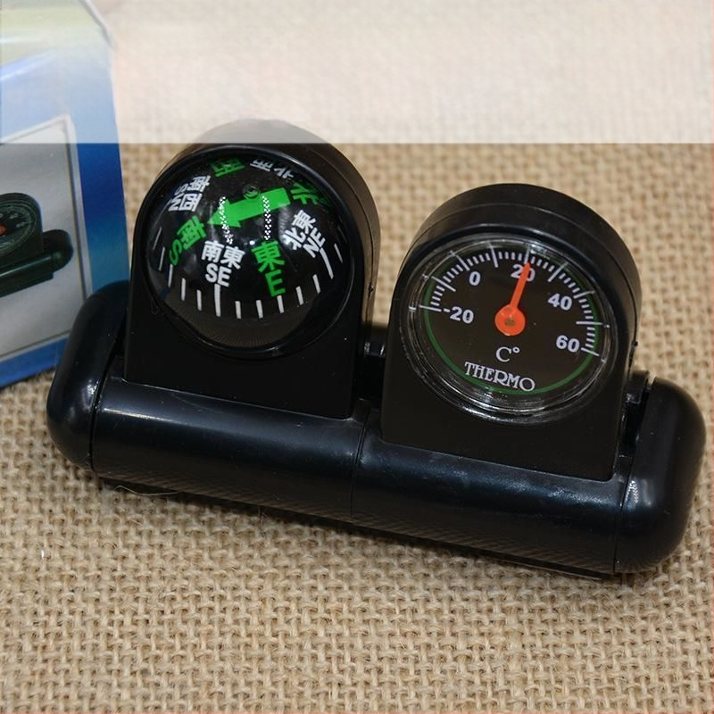 Járműre szerelt, többfunkciós hőmérő és iránytű a gépjármű műszerfalára, Vízállóság: Nem, Alkalmazási terület: gőzfürdő, iroda, kültéri oktatás