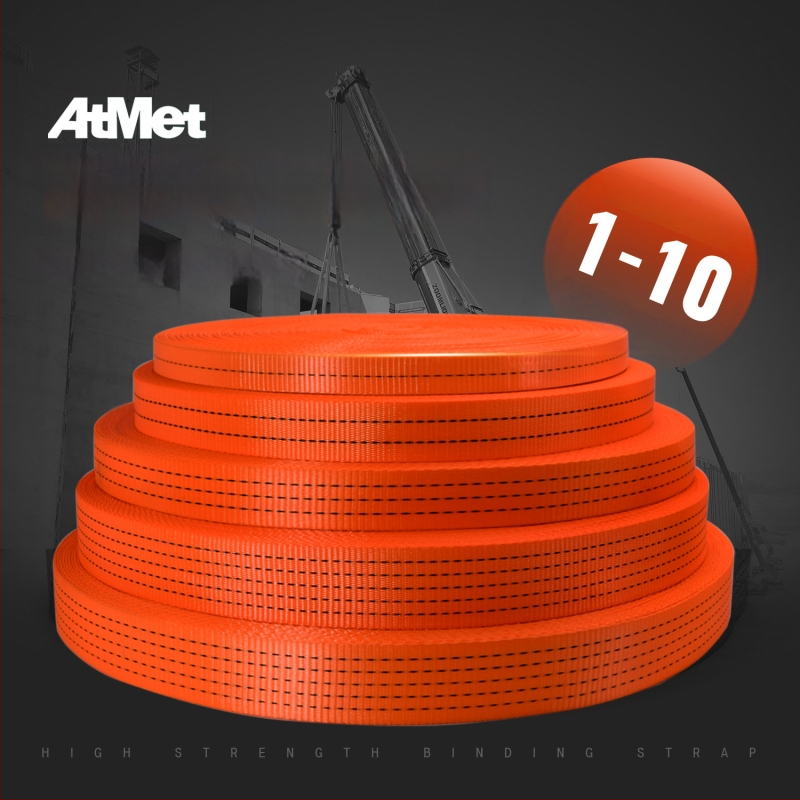 Atmet curea de prindere din poliester, curea împletită pentru încărcături pe camioane, rezistentă și durabilă