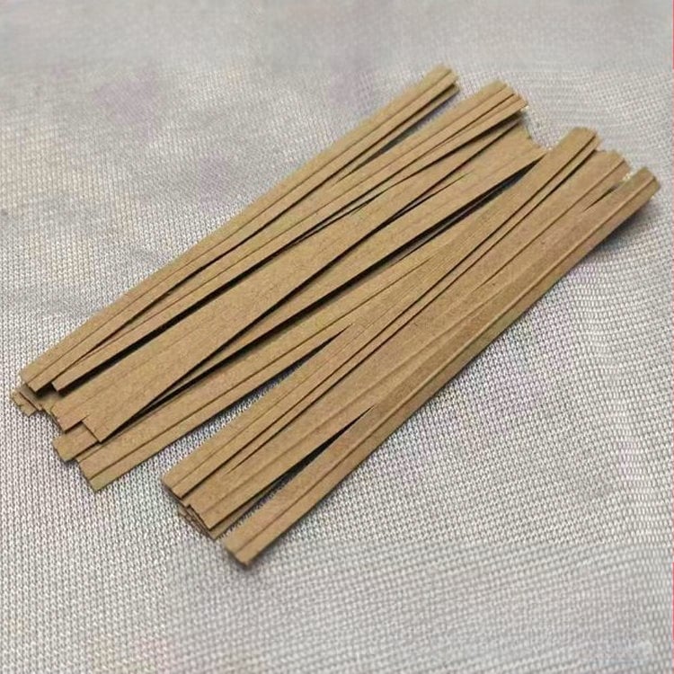 Legături din Kraft pentru ambalaje, sârmă galvanizată, grosime 0,5 mm, lățime 4 mm, pentru accesorii de ambalare