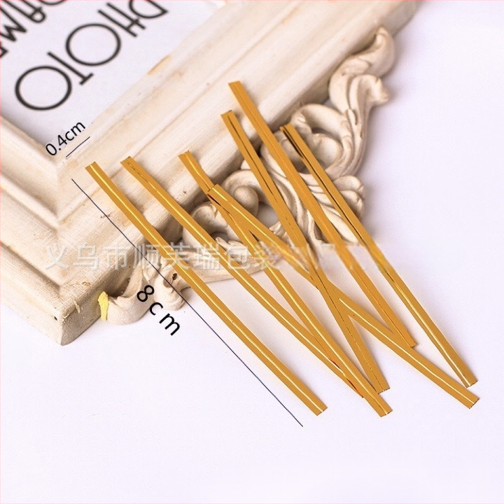 Shunfray Legătură de sigilare pentru ambalarea bomboanelor pe băț, cu PET + sârmă de oțel, pentru pungi de panificație, clasa V-0