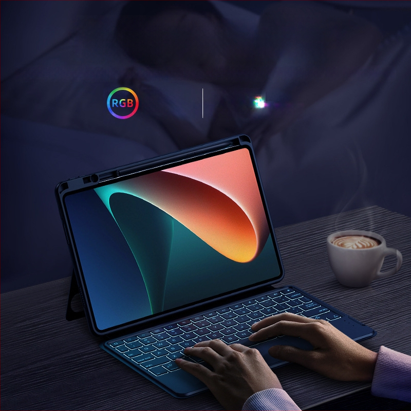 Xiaomi Pad 7 Ultra Magic Keyboard 6Pro/5Pro Bluetooth-os osztott billentyűzetéhez készült védőtok, 12,4 colos ( Bluetooth interfész; Kompatibilis Xiaomi Tablet 5/6; Súly 490 g; OEM feldolgozás; Logó nyomtatás engedélyezett )