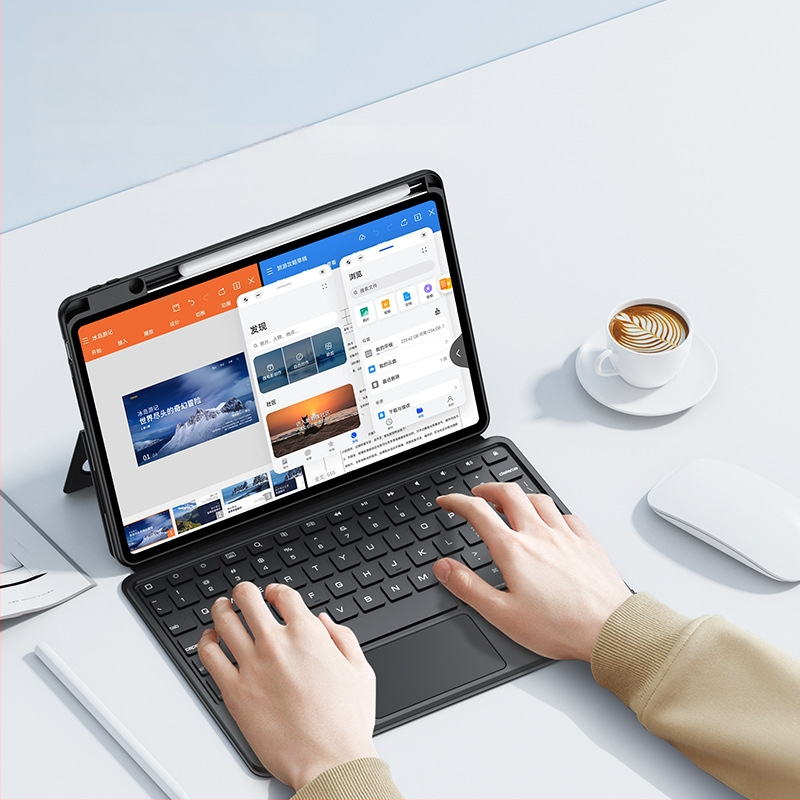 JUQITACH Kućište za zaštitu tipkovnice i bežična Bluetooth tipkovnica za MatePad Pro 13.2, Pro 12.6, Air 11.5