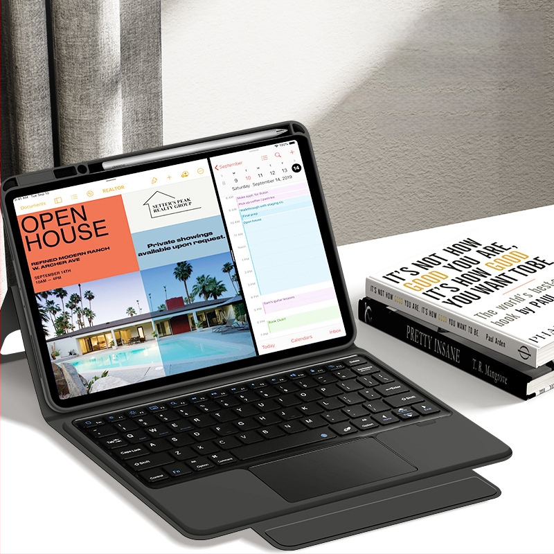 Vezeték nélküli mágneses felosztott billentyűzet Honor táblagépekhez – Bluetooth, hét színű háttérvilágítás, ergonomikus, testreszabható logó