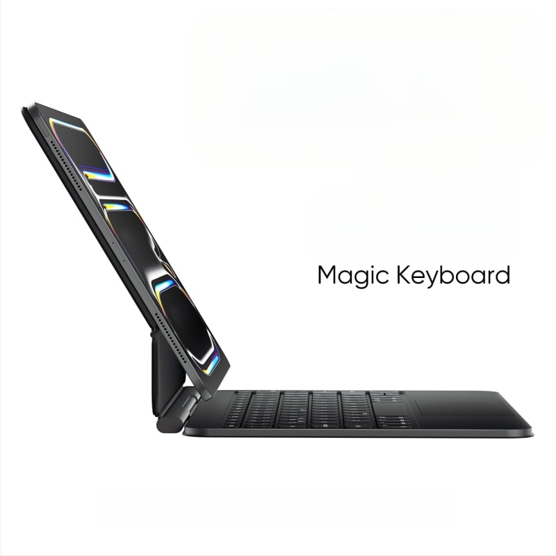 DOQO E11 Bluetooth vezeték nélküli billentyűzet iPad M2/M4 11–13 hüvelyk; váza 1:1 alumínium ötvözet; mágneses lebegő kialakítás