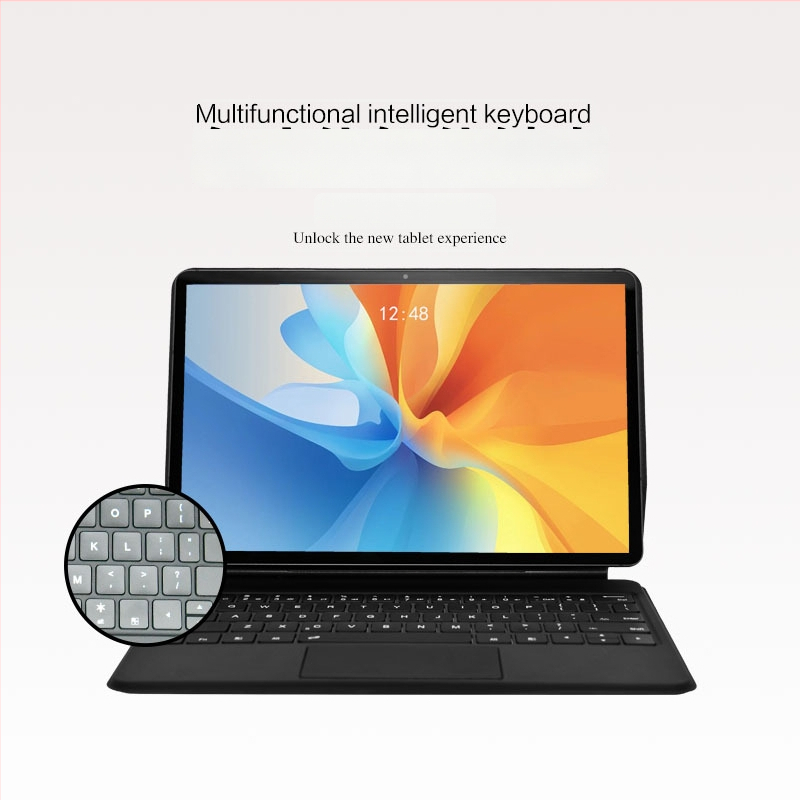 Bluetoothi traadita klaviatuur Samsung Tab 11-toll / 12,4-toll, Yongxiangtai brändilt; ühildu Galaxy Tab S7/S8/S9; kaal 565 g; OEM/privaatse märgi valik.