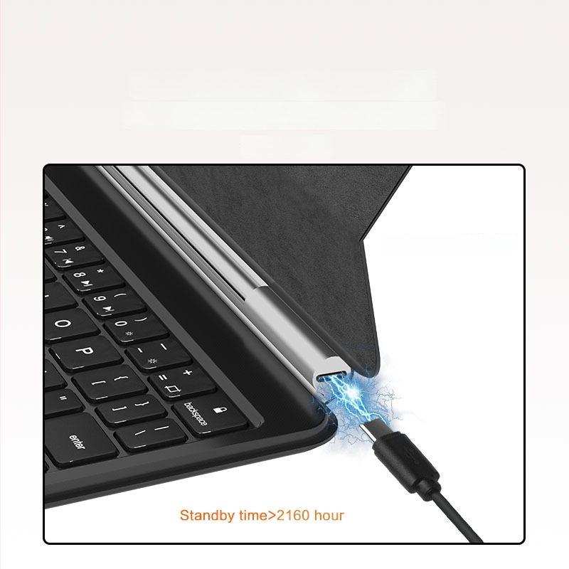 Bluetoothi traadita klaviatuur Samsung Tab 11-toll / 12,4-toll, Yongxiangtai brändilt; ühildu Galaxy Tab S7/S8/S9; kaal 565 g; OEM/privaatse märgi valik.