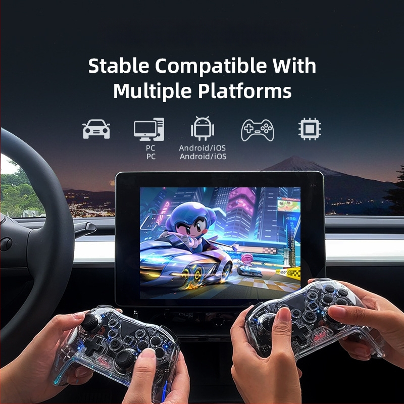 MG35 vezeték nélküli játékkontroller – 6-tengelyes mozgásérzékelő, kettős rezgés motorok, Bluetooth/USB interfész, ABS műanyag