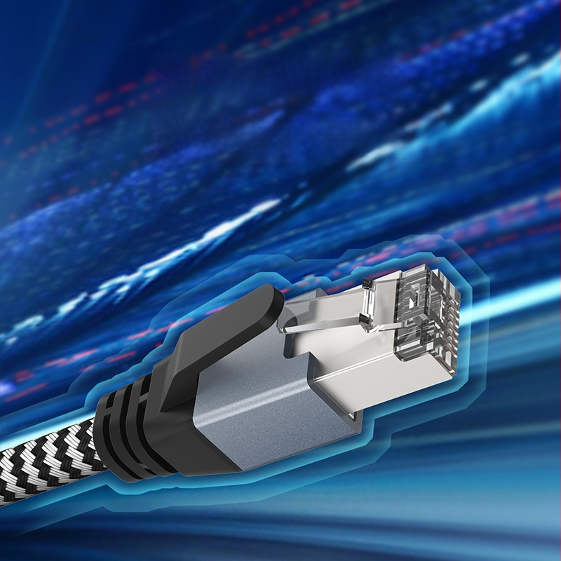 Type-C to RJ45 Gigabit Ethernet adapter — Szövött kábel, Windows 7 kompatibilis, Modell L003-53E-UTP-C2.0M