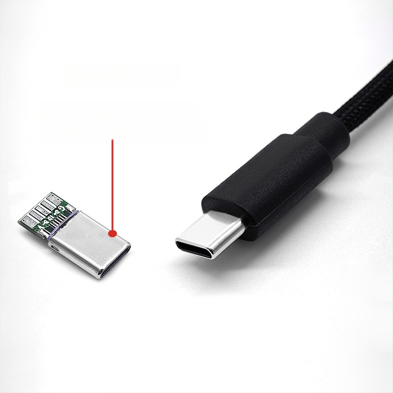 Prilagođeni USB-C podatkovni kabel za telefone i tablete, USB-C na USB-C, brzo punjenje, duljina 1 m