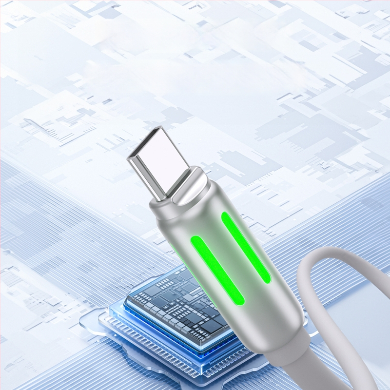Selerwin USB-C adatkábel folyékony szilikonból, E-Maker chip, biztonságos gyors töltés