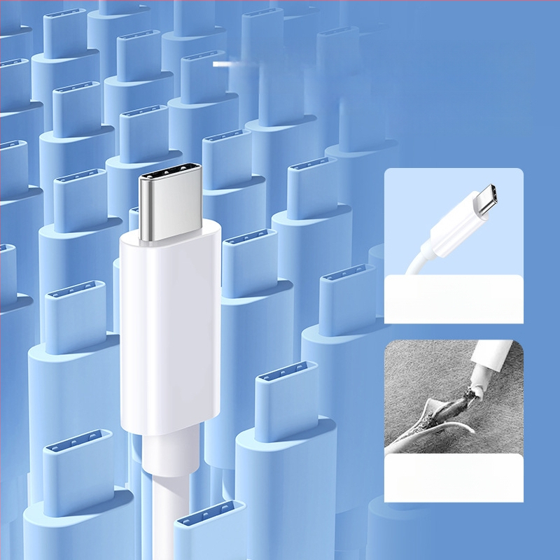 USB-C adatkábel, kétoldalas USB-C csatlakozóval, PD 240W, Thunderbolt 4 kompatibilis, magas tisztaságú ónzott réz vezetők, TPE burkolat