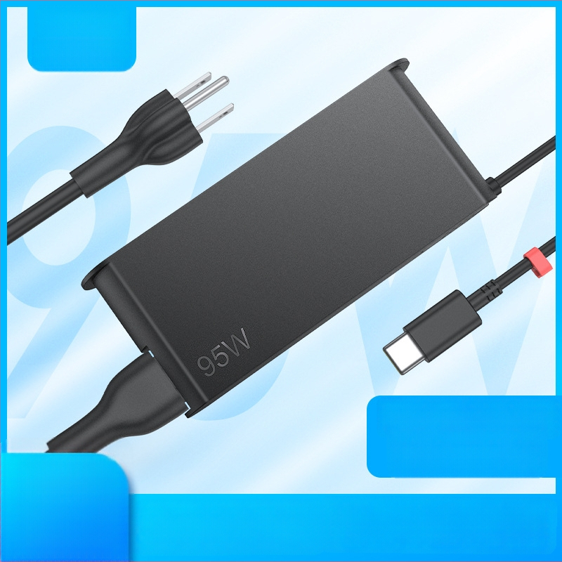 VERCOM A1762 USB-C 95W зарядно за лаптопи Lenovo, 20V/4.75A, вход 100-240V